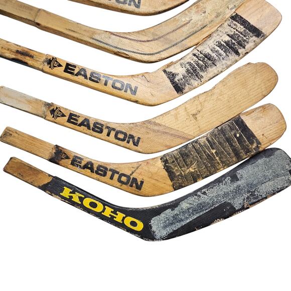 Need Repairs - 8 Pc Lot Vintage Easton & Koho LH Adult Hockey SR Stick Blade - Picture 9 of 16